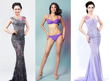 Thí sinh Hoa hậu hoàn vũ Việt Nam bắt đầu vòng bình chọn.